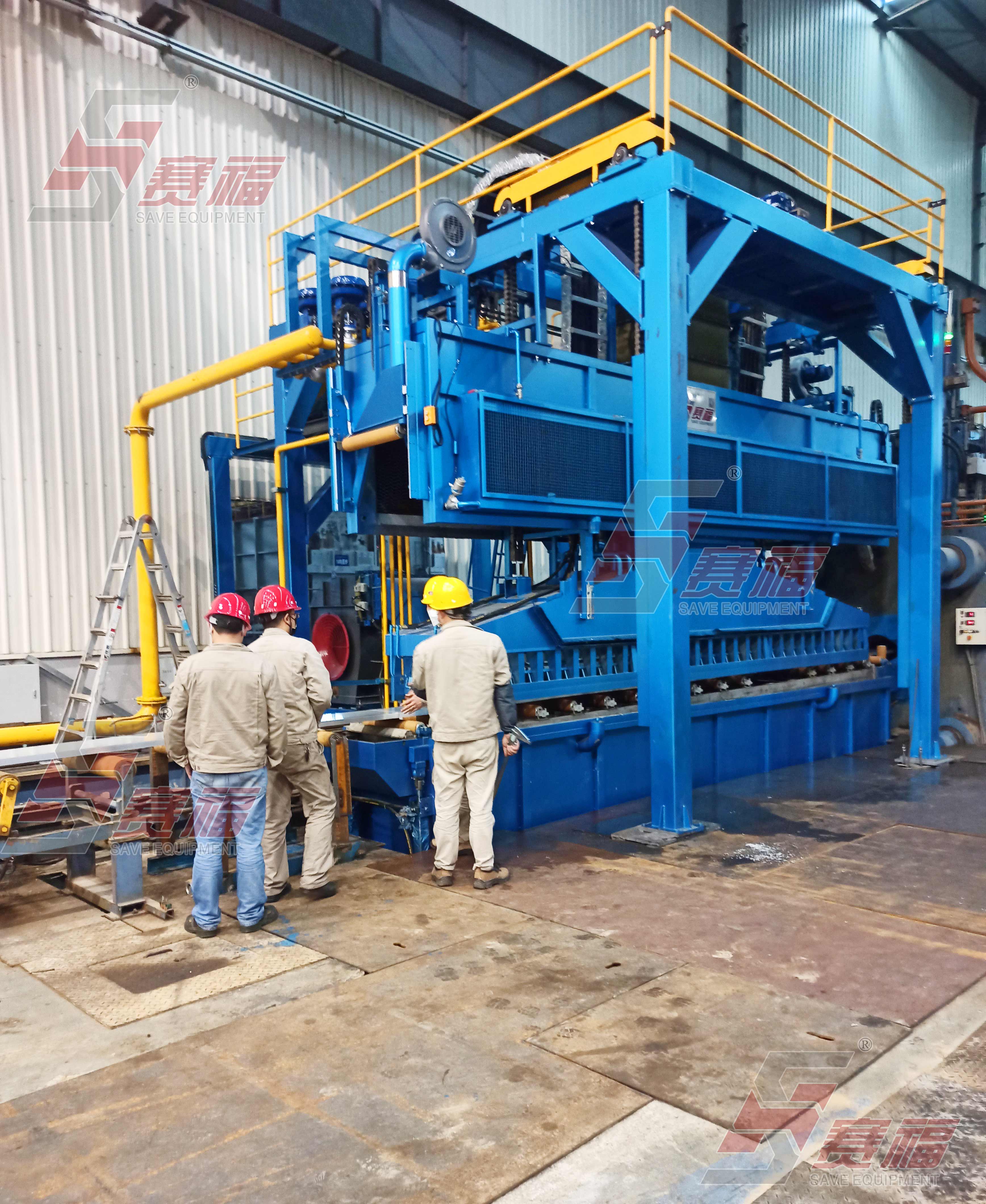 Designed specially based on Yingkou’s old line-2000tons quenching system