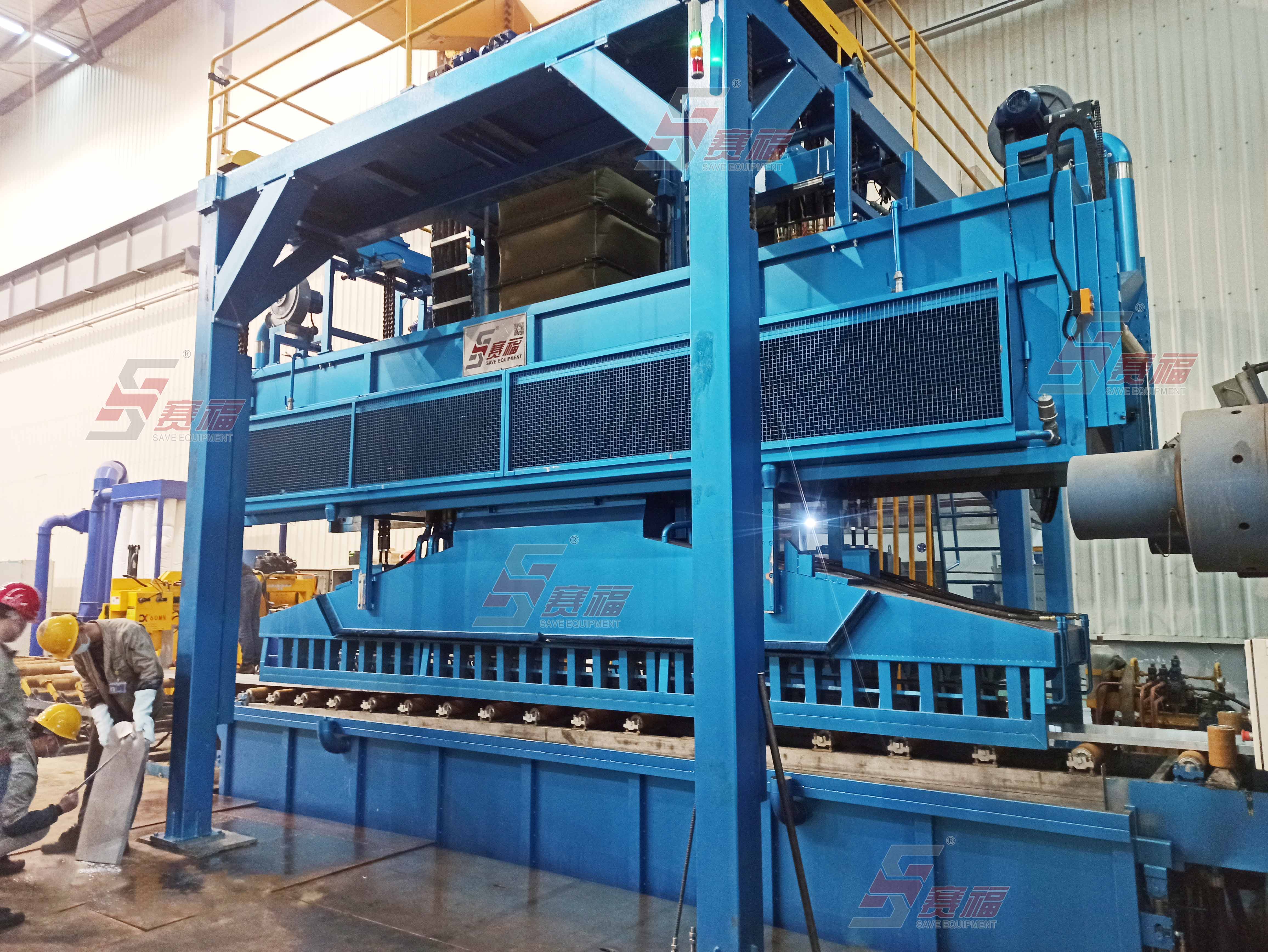 The installation of quench equipment for 2000-ton and 1450-ton extrusion line was completed.