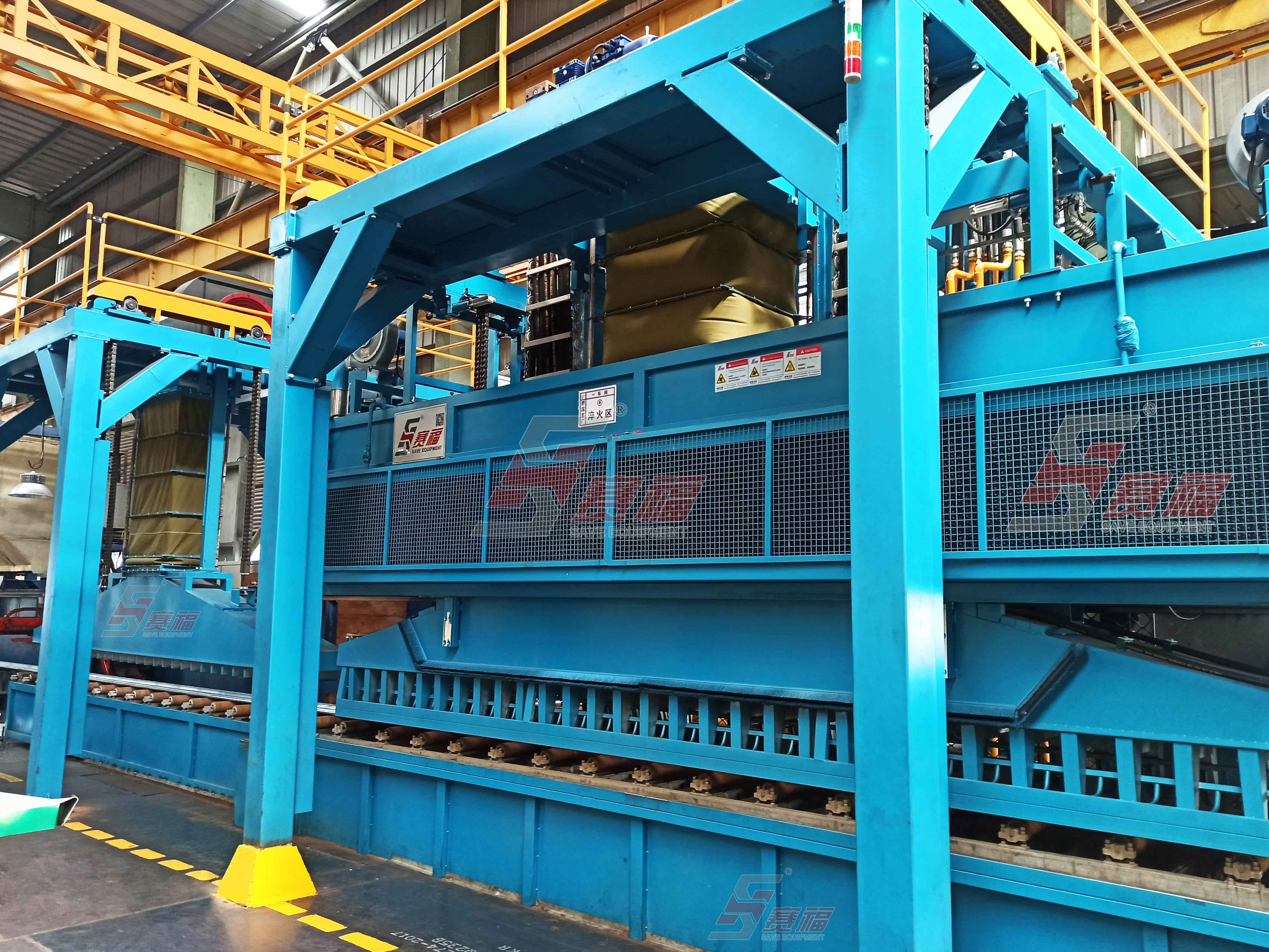 Handling system and quenching equipment for 1100T extrusion press from Minth group